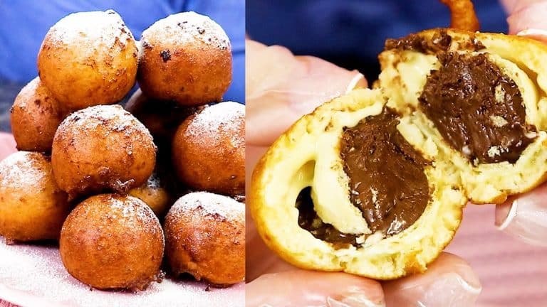 bolinho de chuva de leite ninho recheado: receita fácil e deliciosa! - isamara amâncio